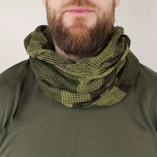 Summer camouflage tactical Arab scarf multi-purpose camouflage breathable mesh outdoor field jungle multi-color headscarf