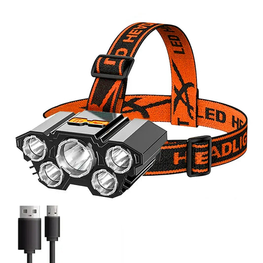 Lampe frontal 5 LED